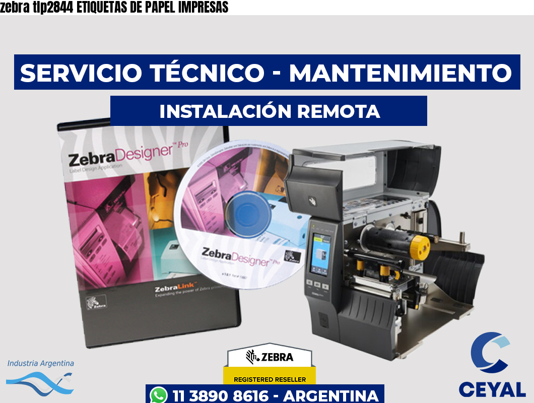 zebra tlp2844 ETIQUETAS DE PAPEL IMPRESAS