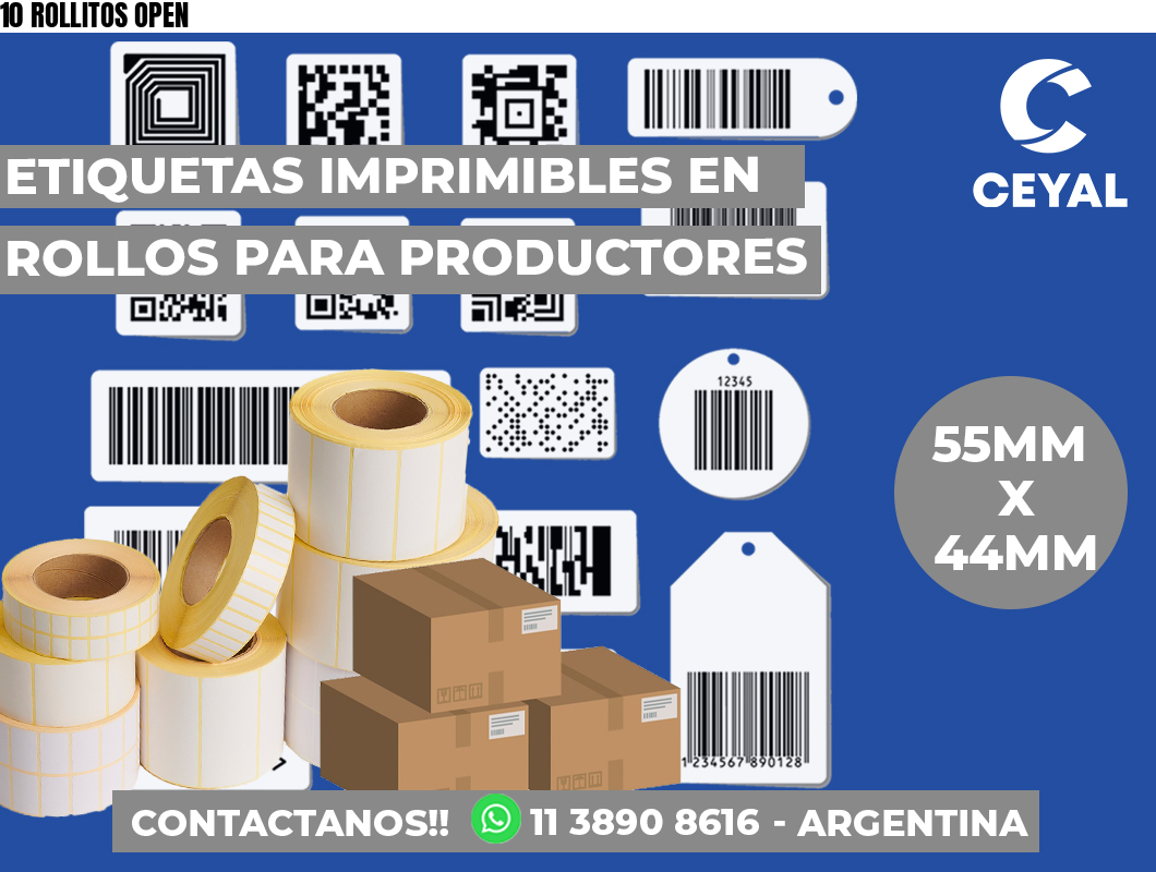 10 ROLLITOS OPEN
