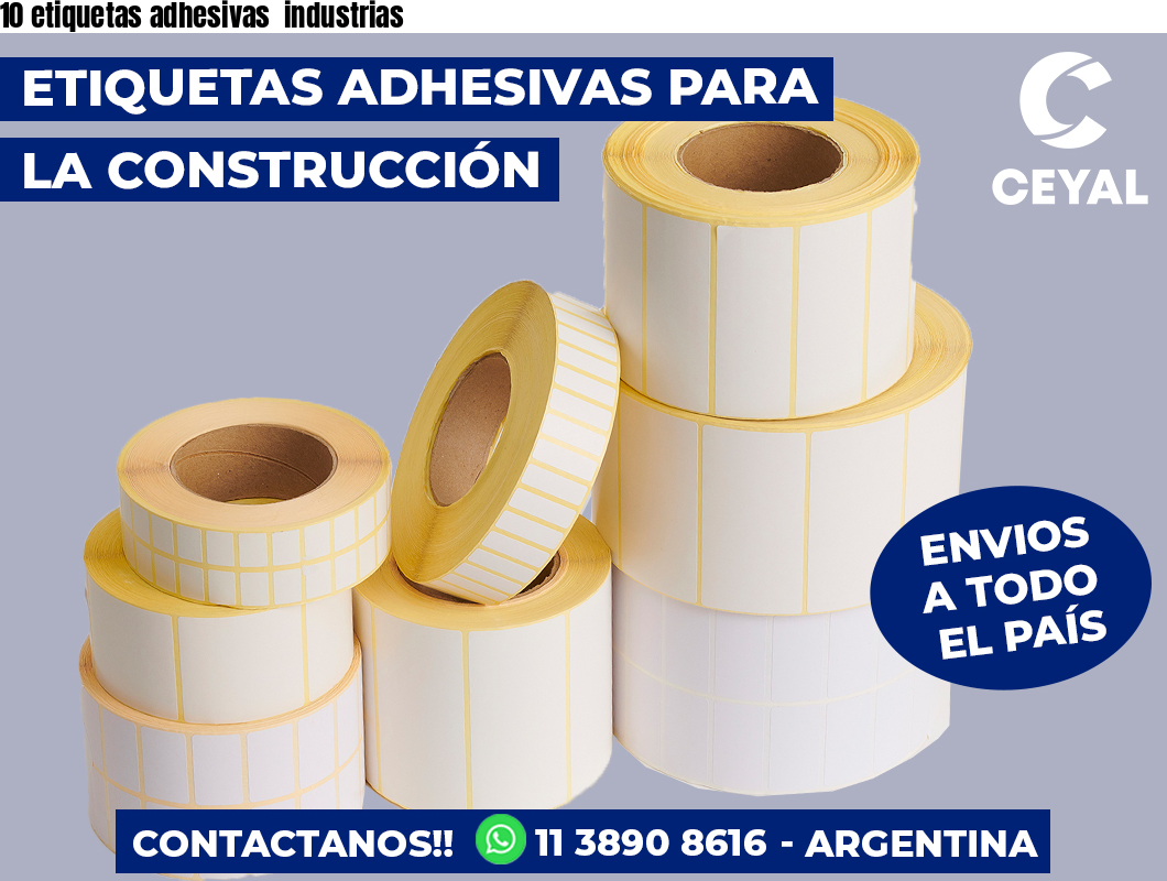 10 etiquetas adhesivas industrias