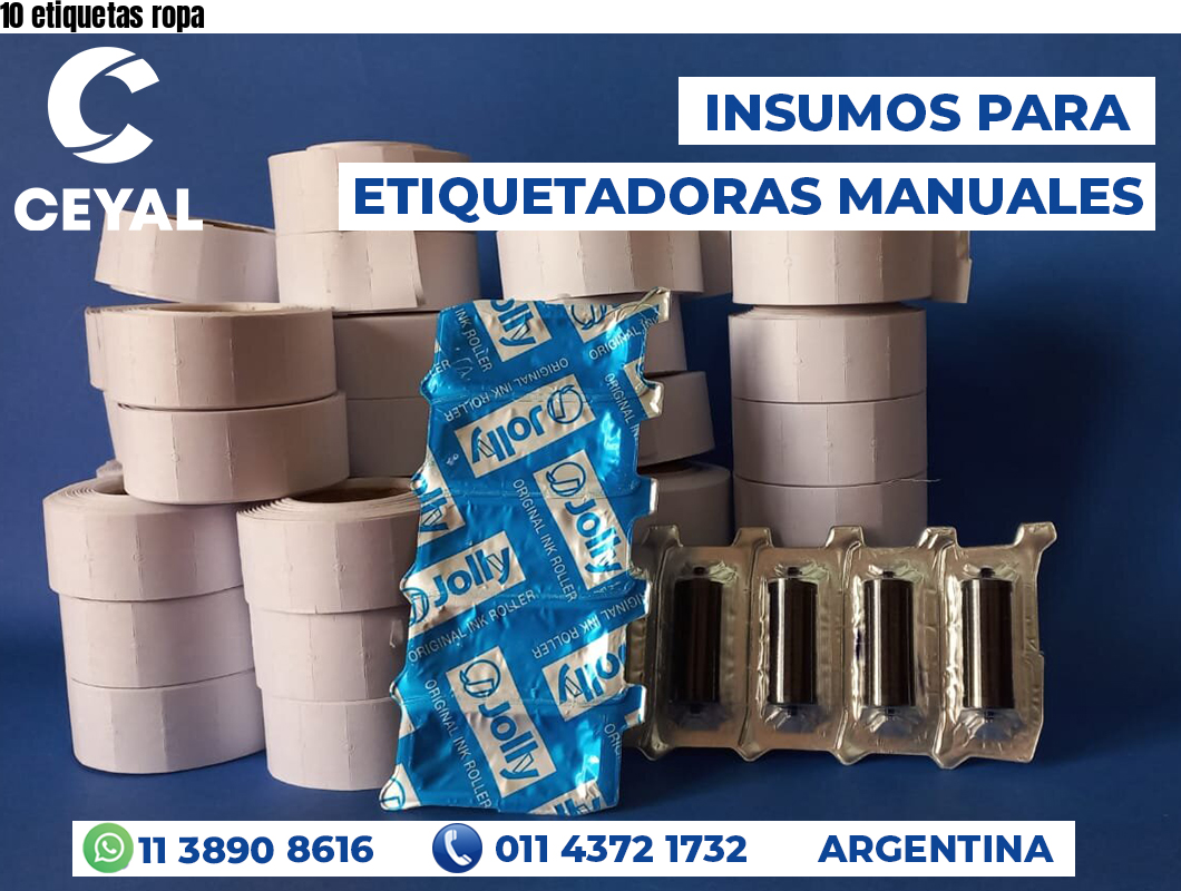 10 etiquetas ropa