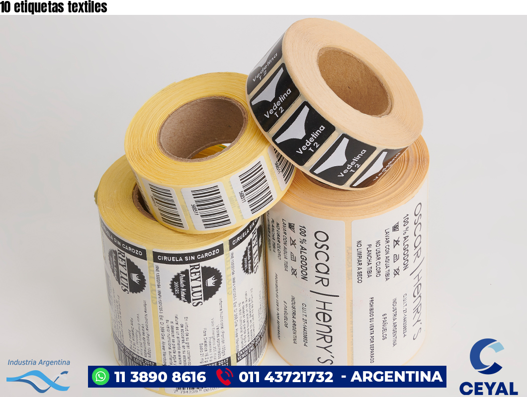 10 etiquetas textiles