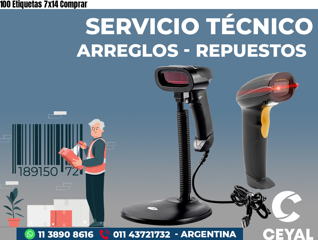 100 Etiquetas 7x14 Comprar