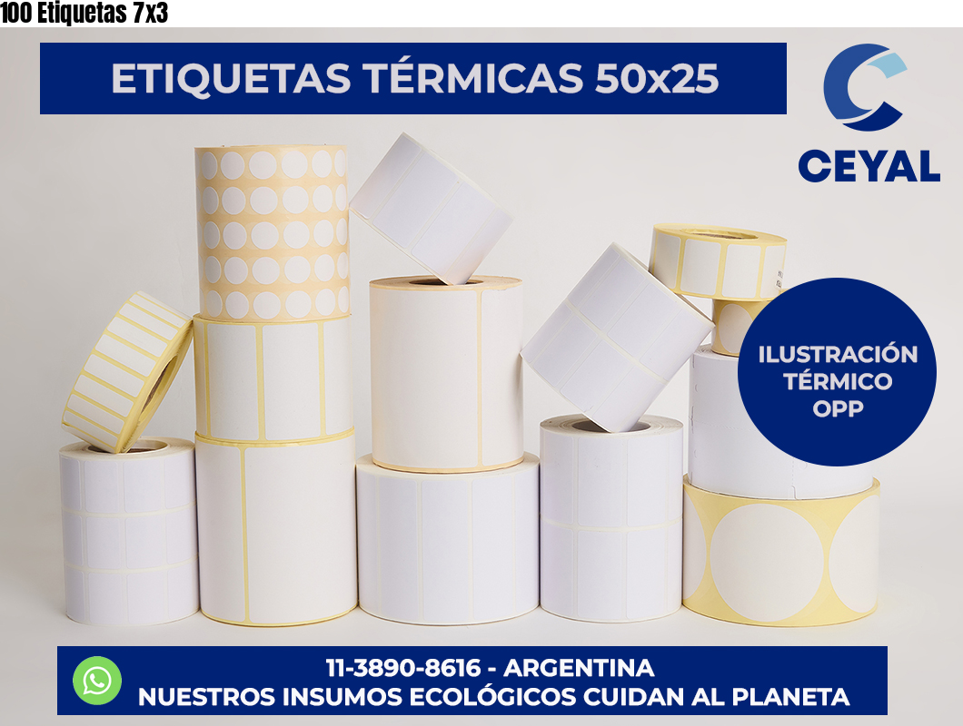 100 Etiquetas 7×3