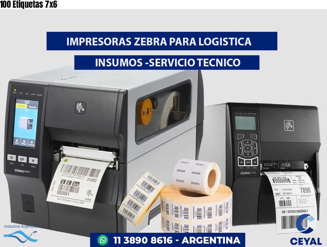 100 Etiquetas 7x6