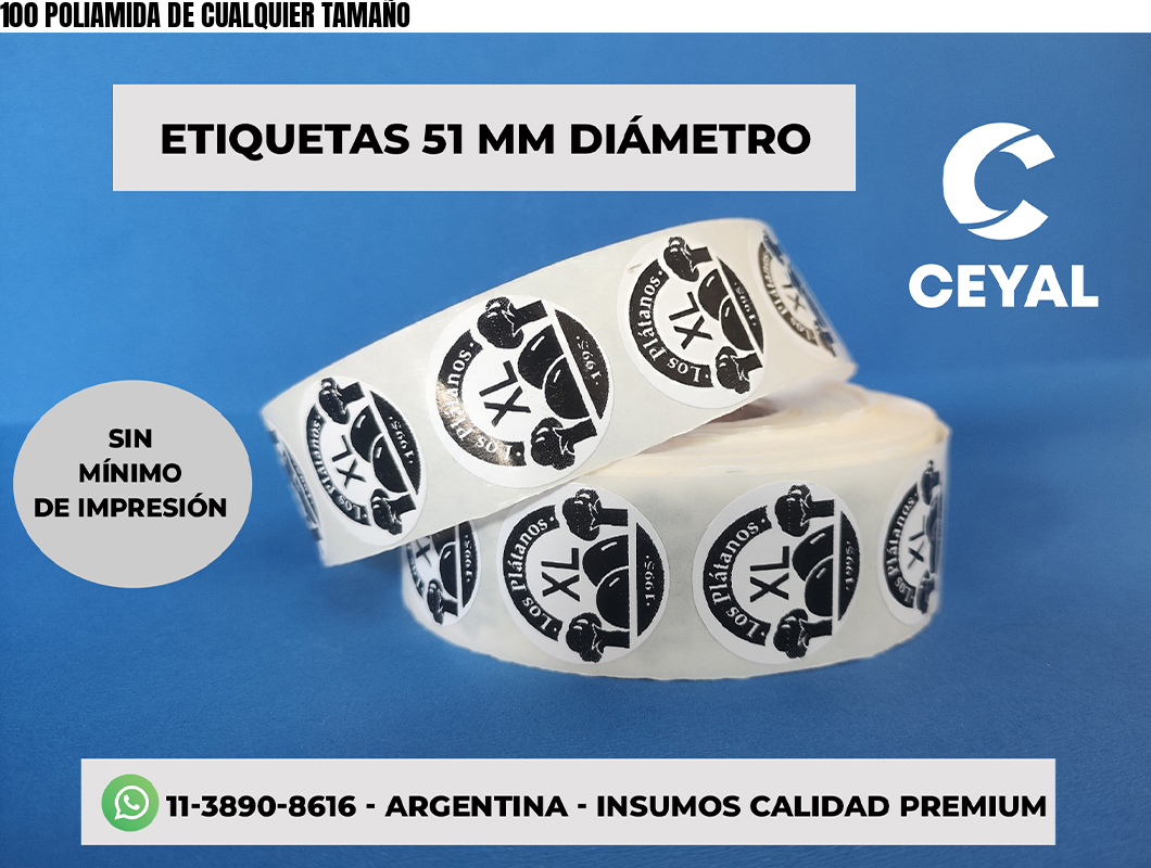 100 POLIAMIDA DE CUALQUIER TAMAÑO