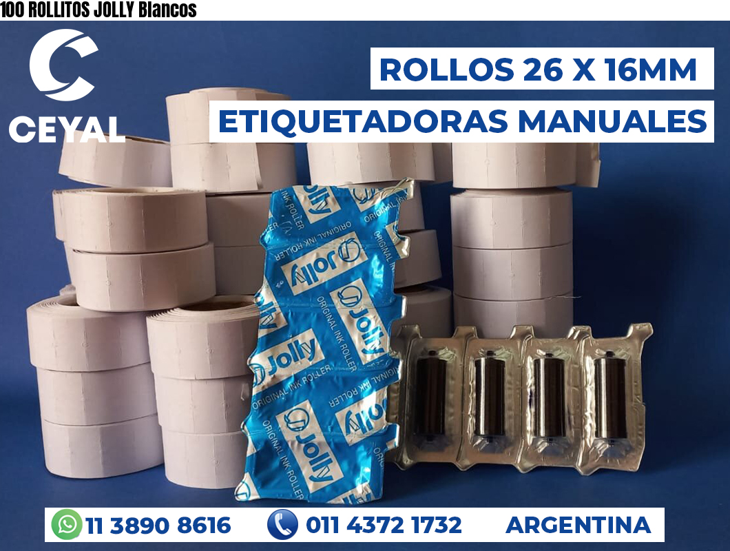 100 ROLLITOS JOLLY Blancos