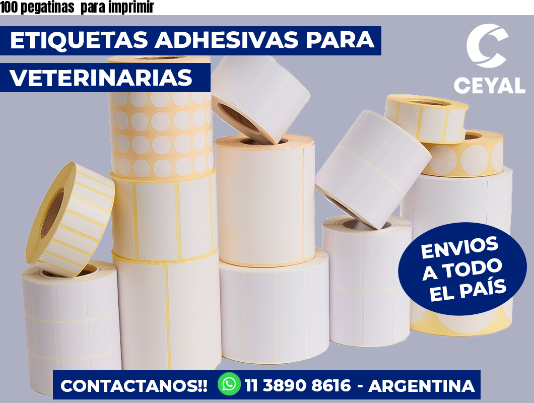 100 pegatinas para imprimir