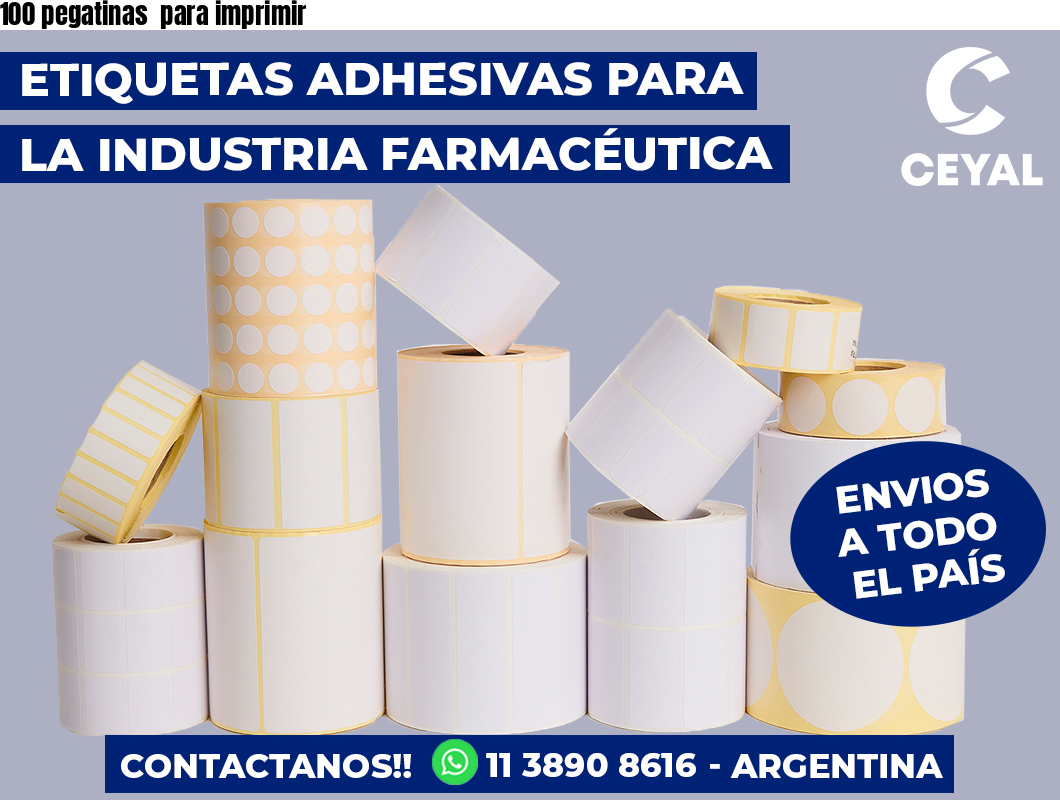100 pegatinas para imprimir