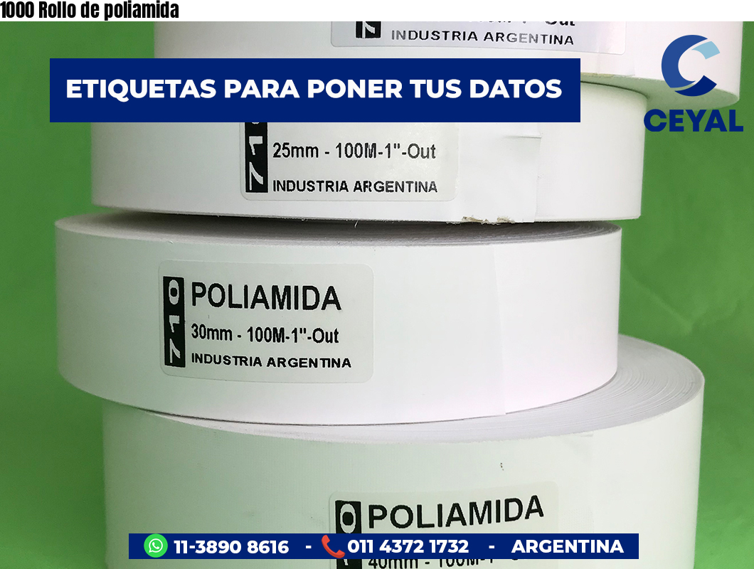1000 Rollo de poliamida