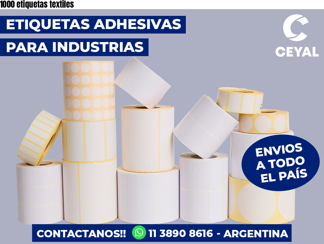 1000 etiquetas textiles