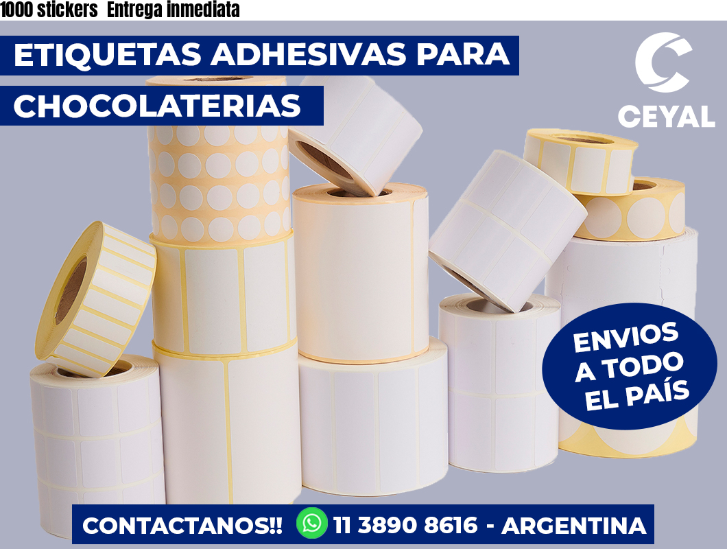 1000 stickers Entrega inmediata