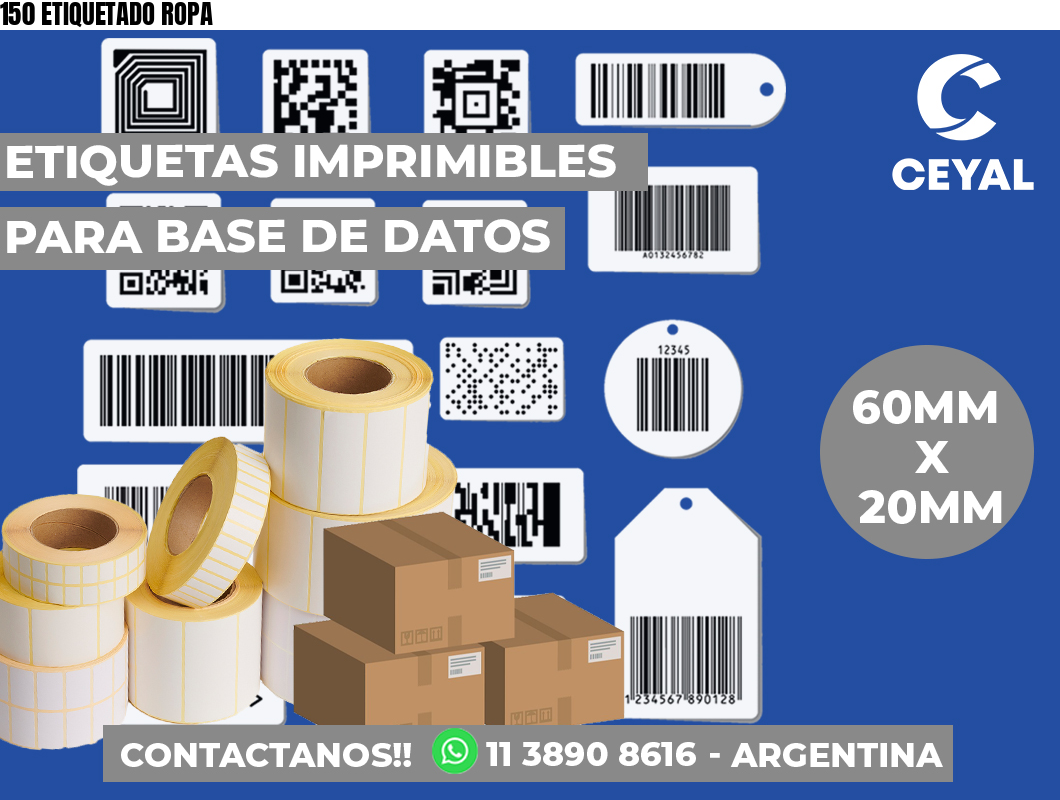 150 ETIQUETADO ROPA