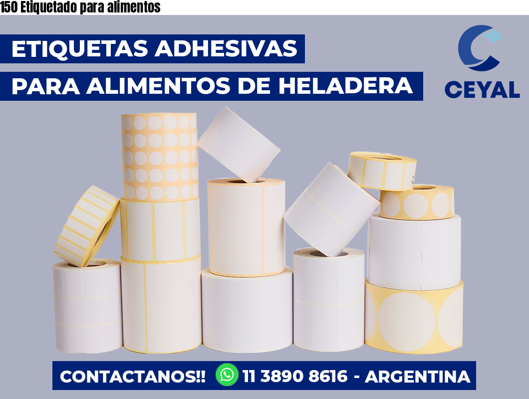 150 Etiquetado para alimentos