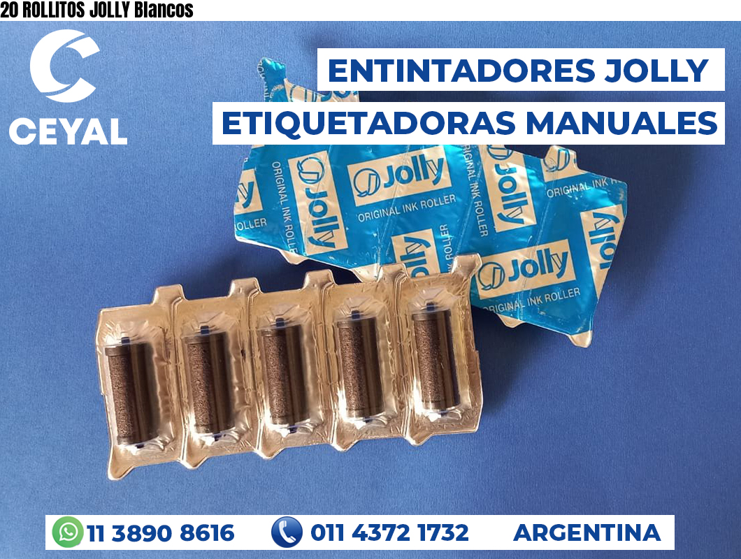 20 ROLLITOS JOLLY Blancos