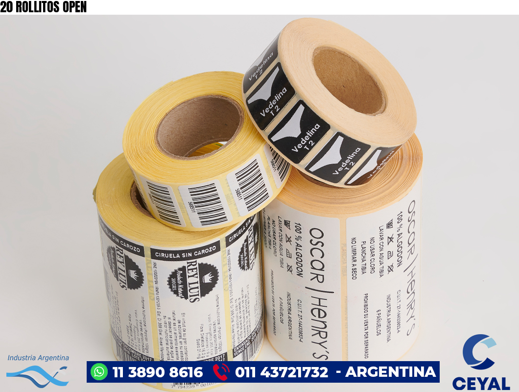 20 ROLLITOS OPEN