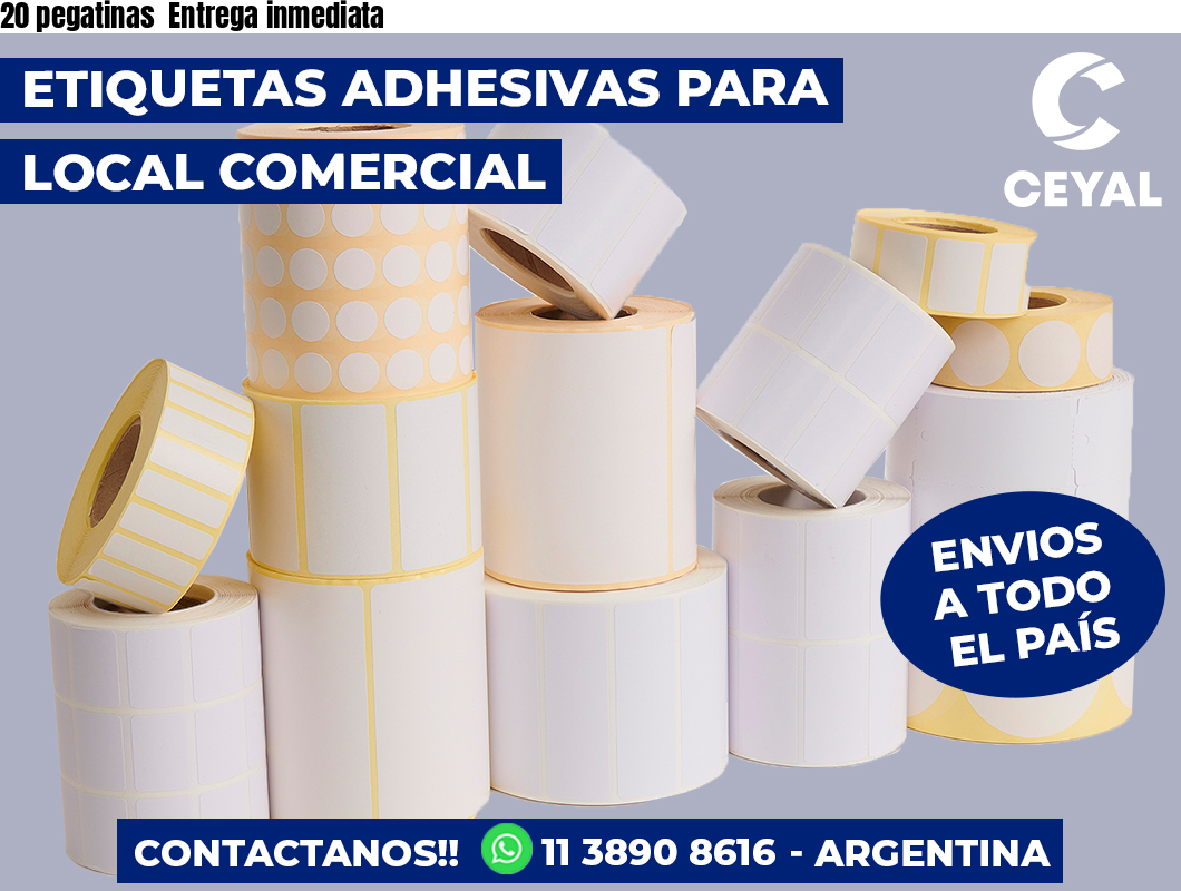 20 pegatinas Entrega inmediata