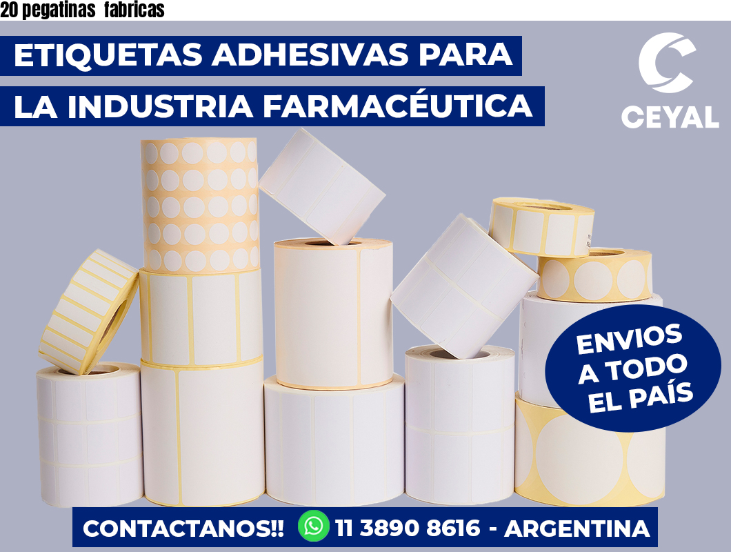 20 pegatinas fabricas