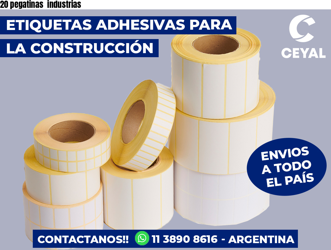 20 pegatinas  industrias