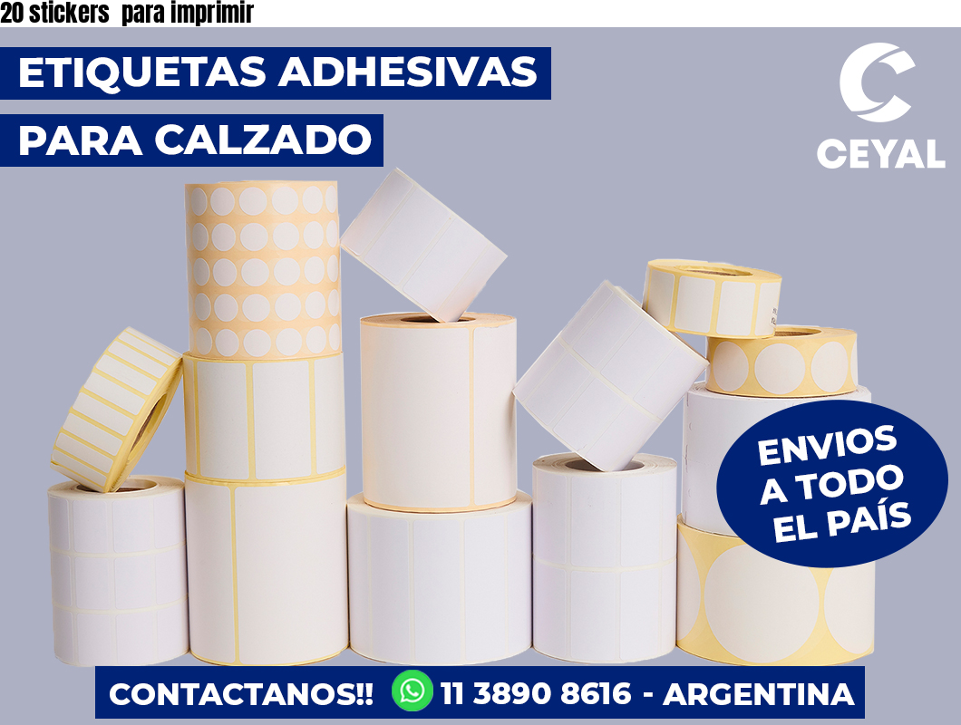 20 stickers para imprimir