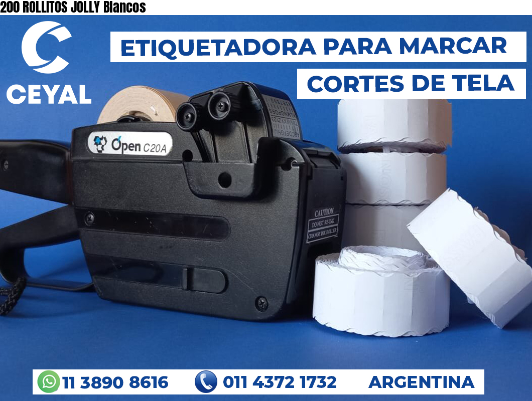 200 ROLLITOS JOLLY Blancos