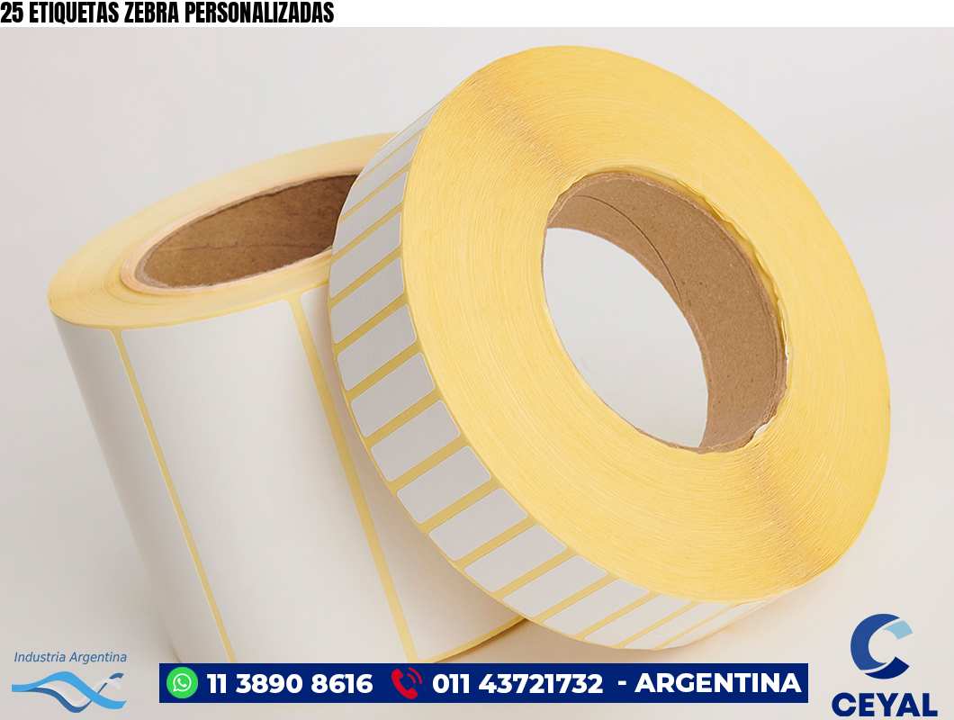 25 ETIQUETAS ZEBRA PERSONALIZADAS