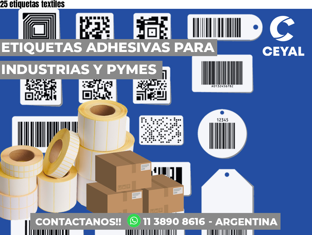 25 etiquetas textiles