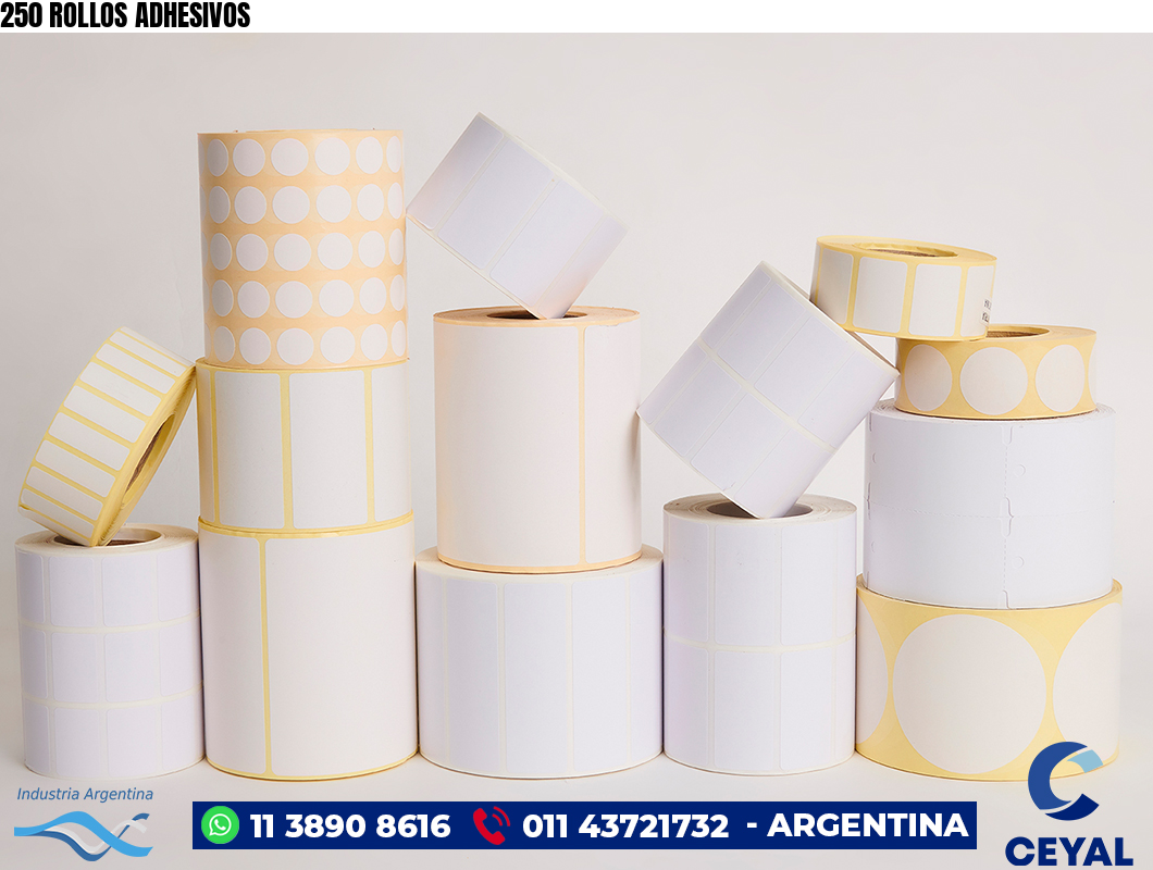 250 ROLLOS ADHESIVOS