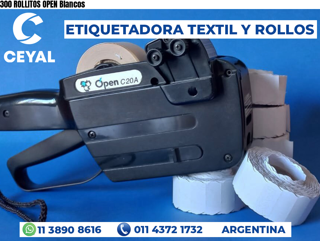 300 ROLLITOS OPEN Blancos