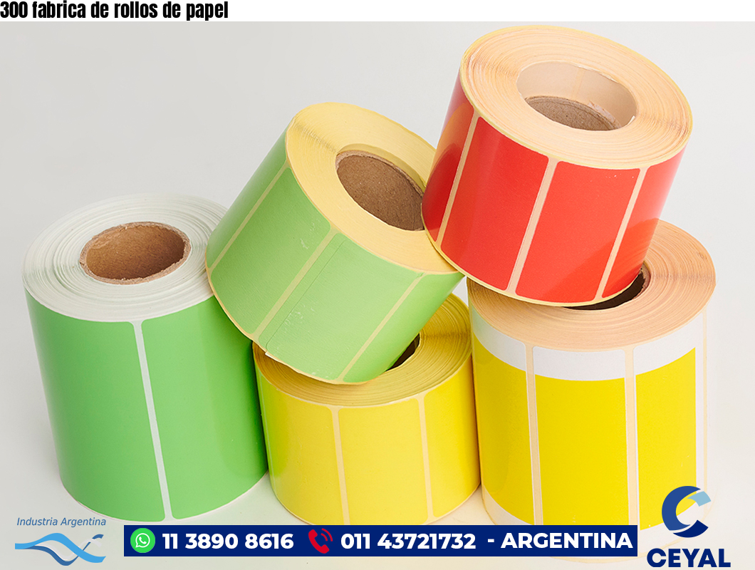 300 fabrica de rollos de papel