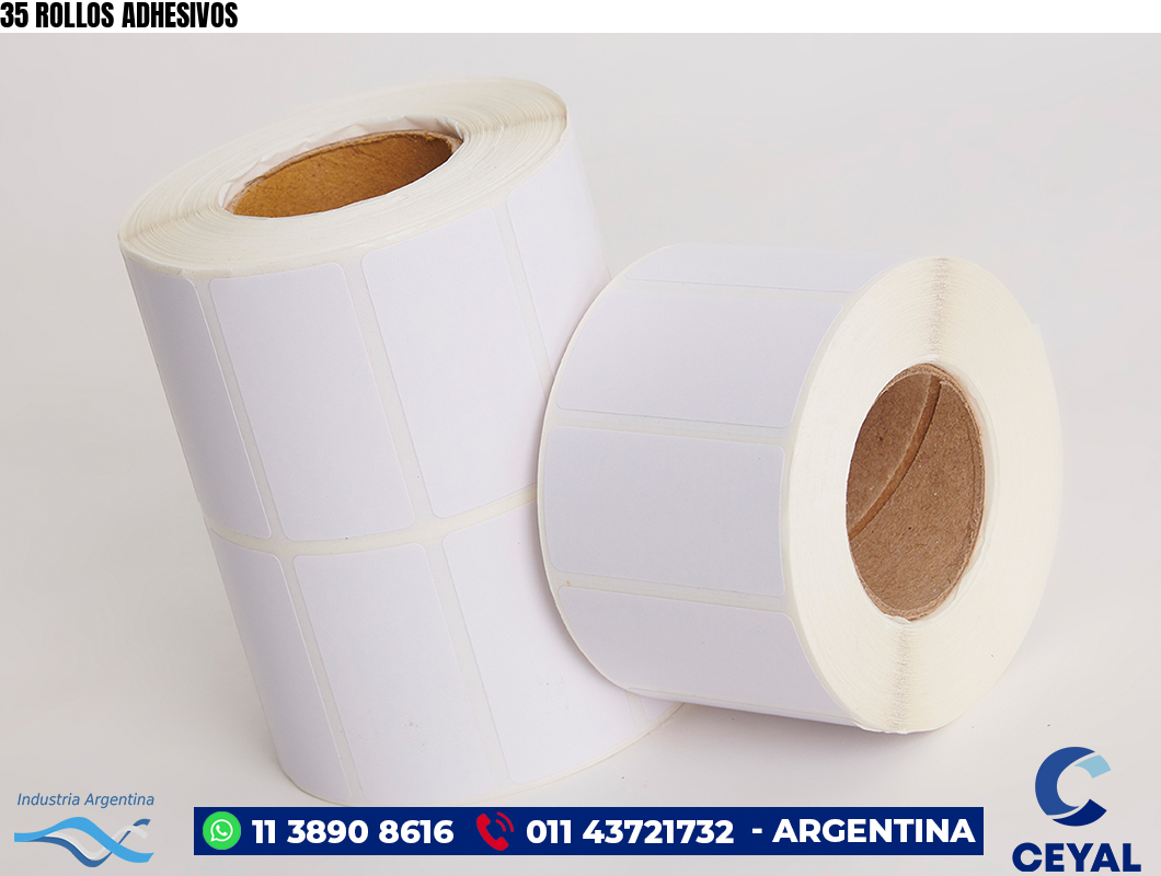 35 ROLLOS ADHESIVOS