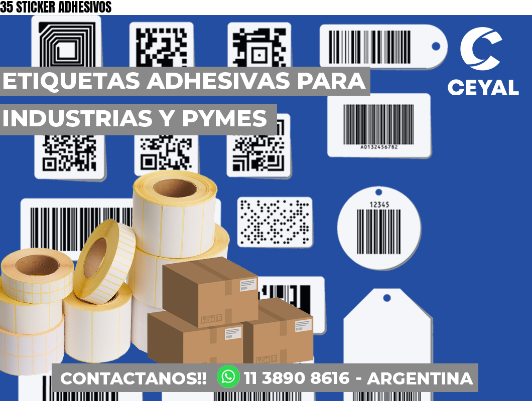 35 STICKER ADHESIVOS