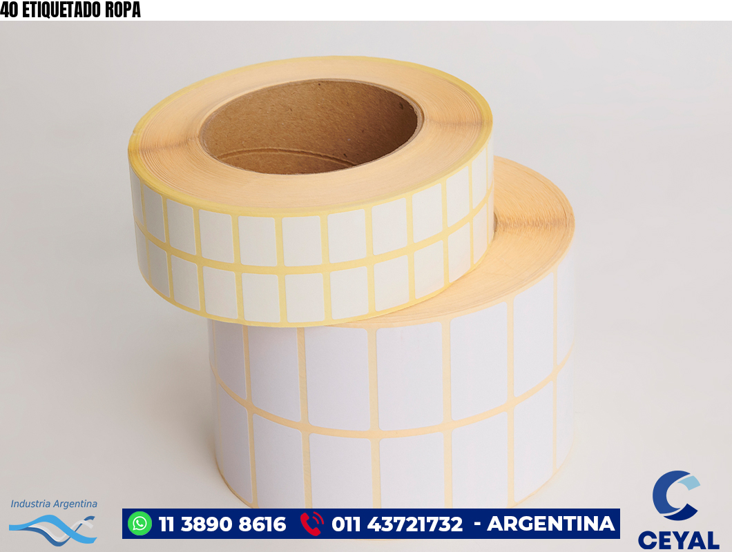 40 ETIQUETADO ROPA
