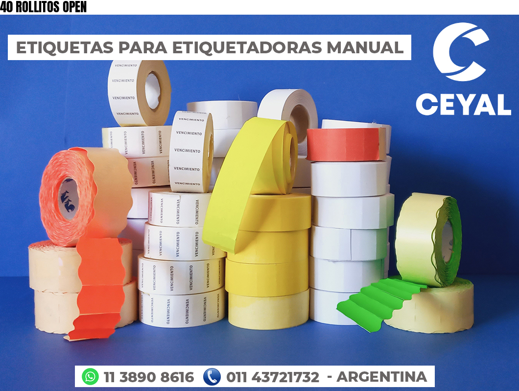 40 ROLLITOS OPEN