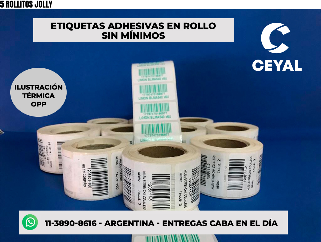 5 ROLLITOS JOLLY