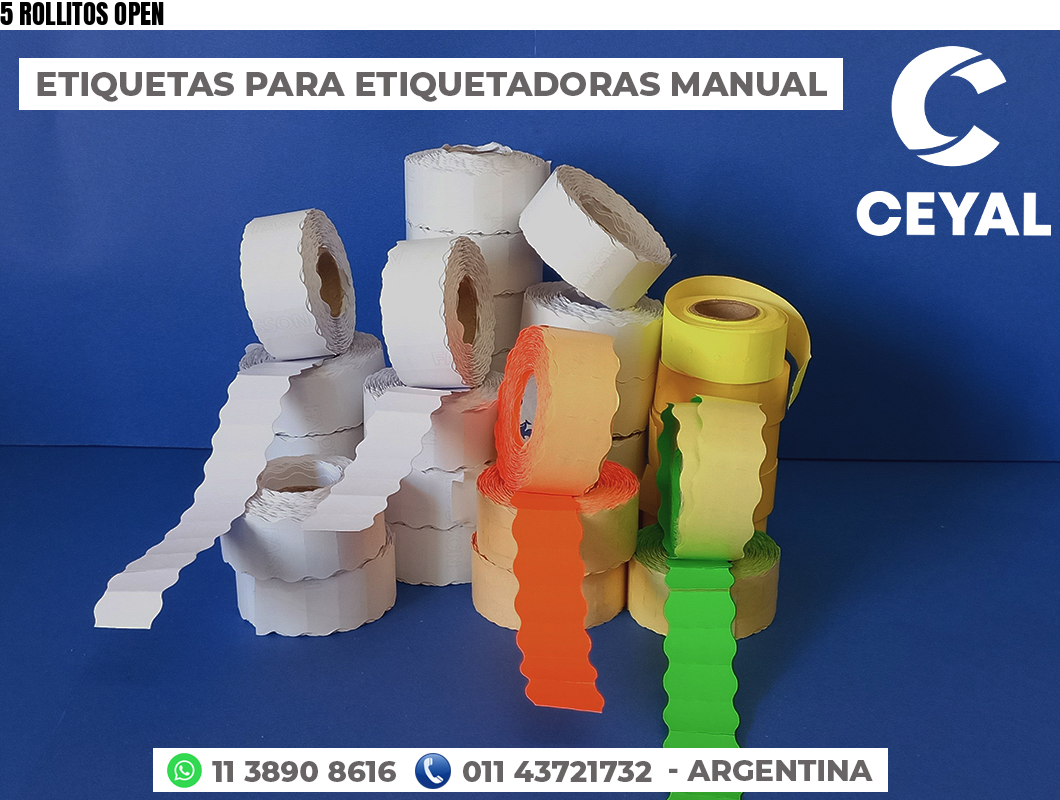 5 ROLLITOS OPEN