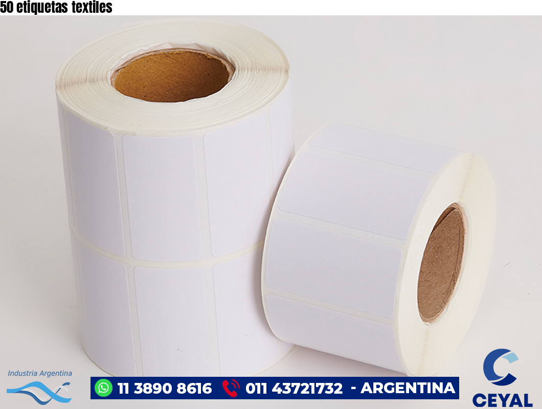 50 etiquetas textiles