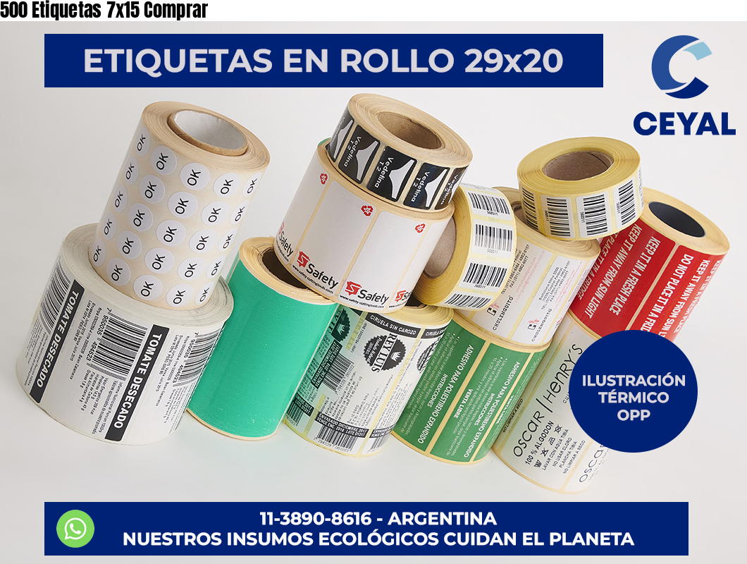 500 Etiquetas 7×15 Comprar