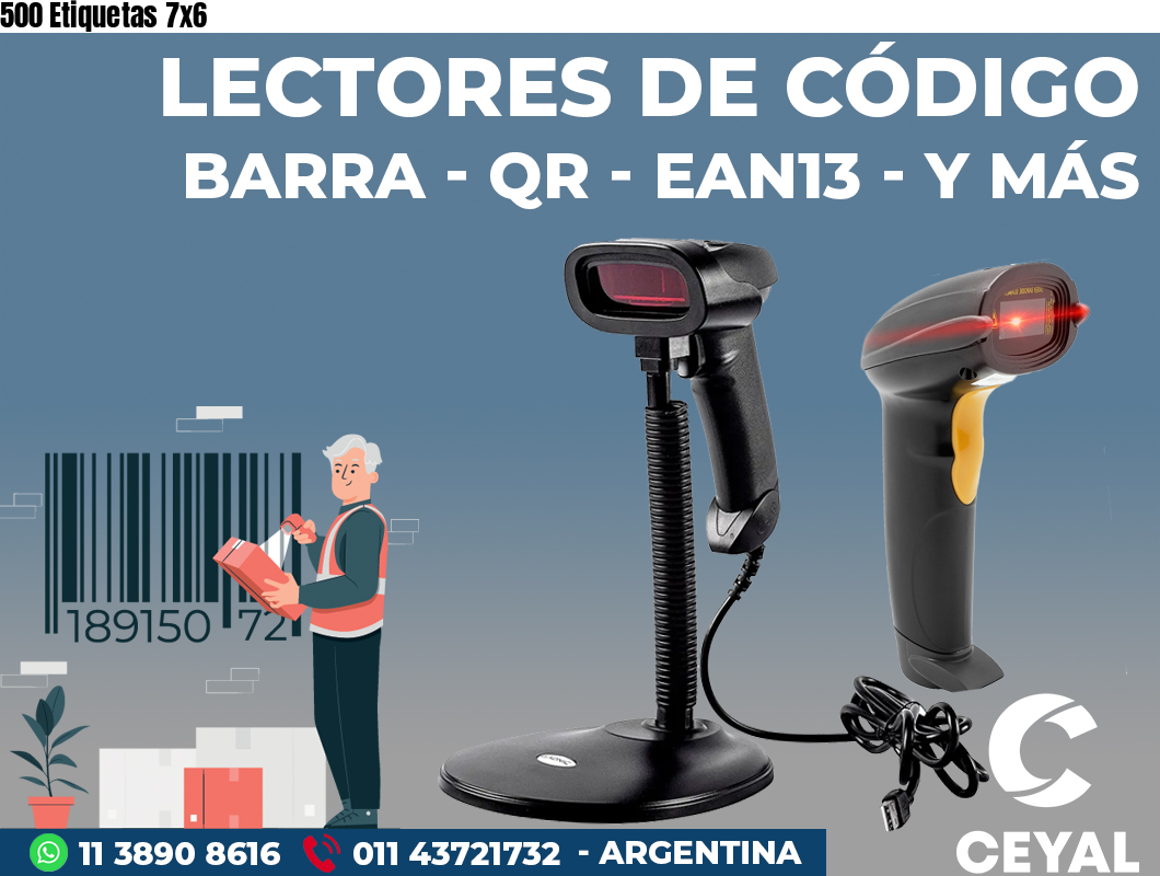 500 Etiquetas 7x6