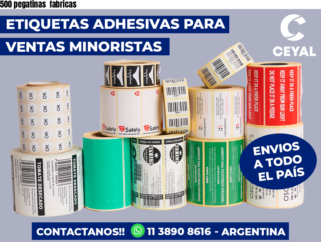 500 pegatinas fabricas