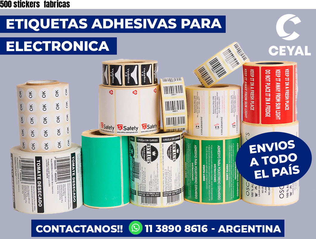 500 stickers fabricas