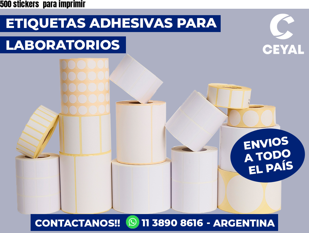 500 stickers  para imprimir