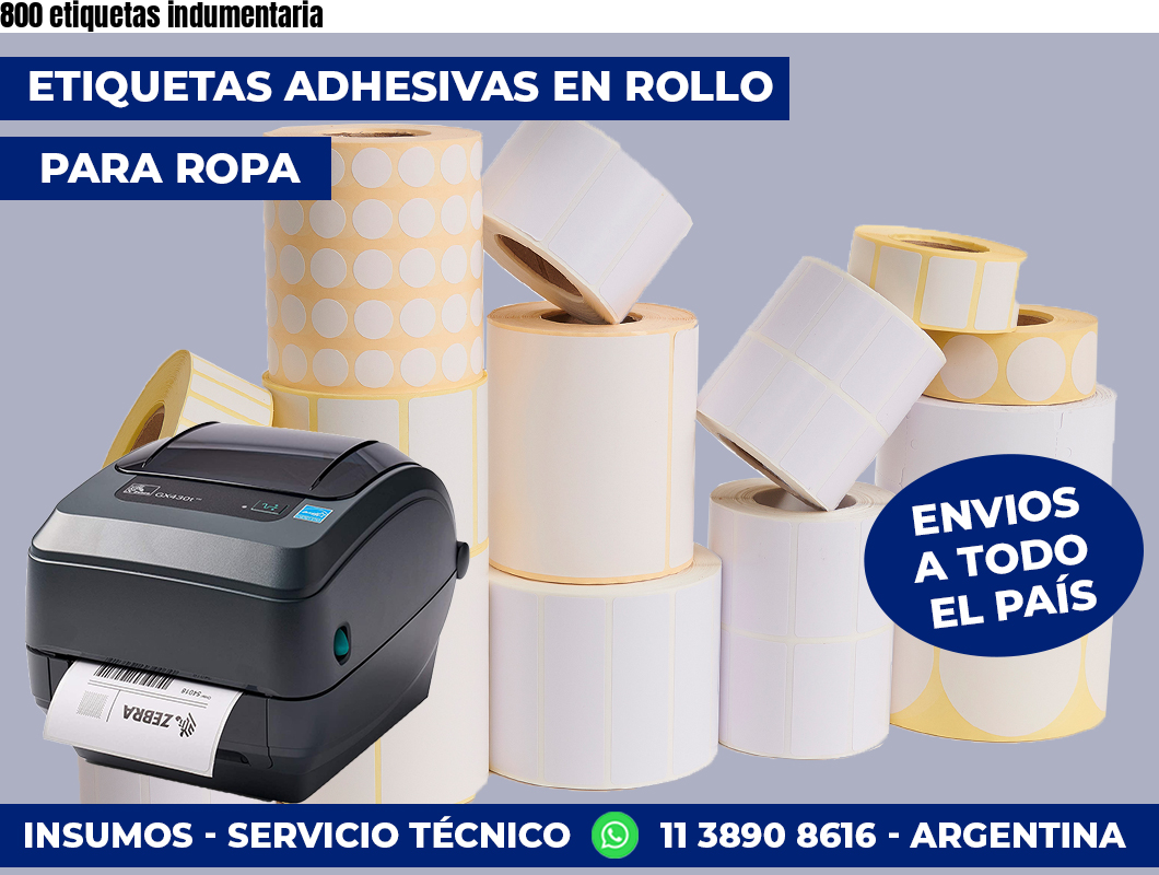 800 etiquetas indumentaria
