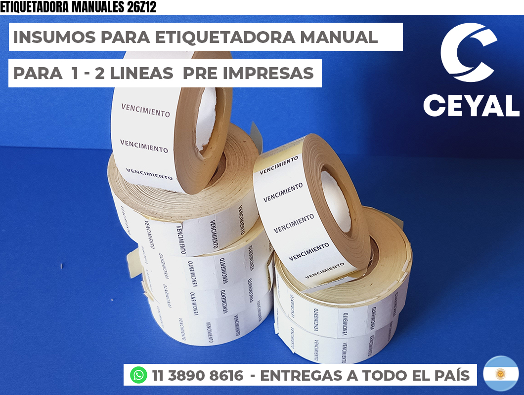 ETIQUETADORA MANUALES 26Z12