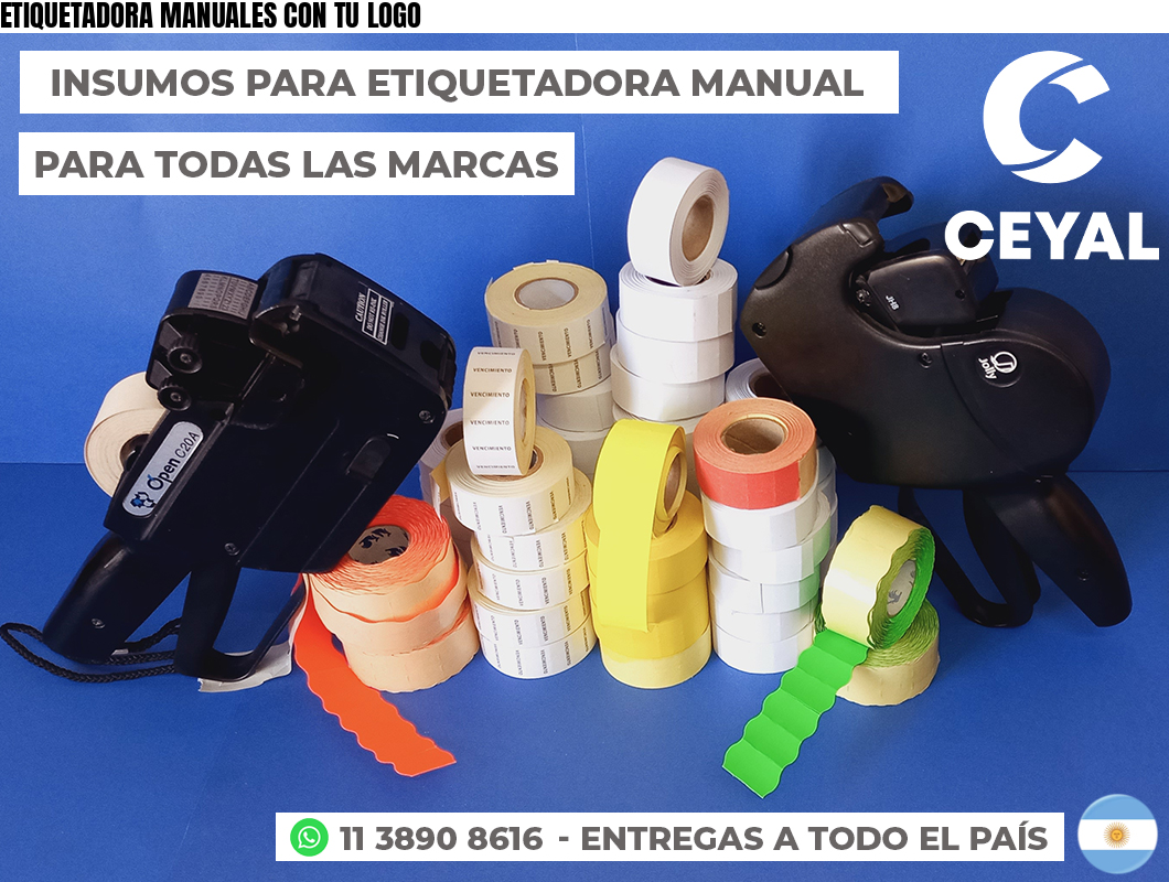 ETIQUETADORA MANUALES CON TU LOGO
