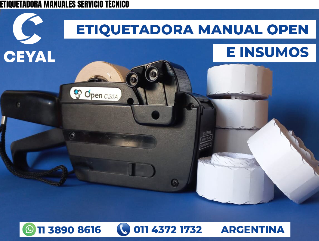 ETIQUETADORA MANUALES SERVICIO TÉCNICO