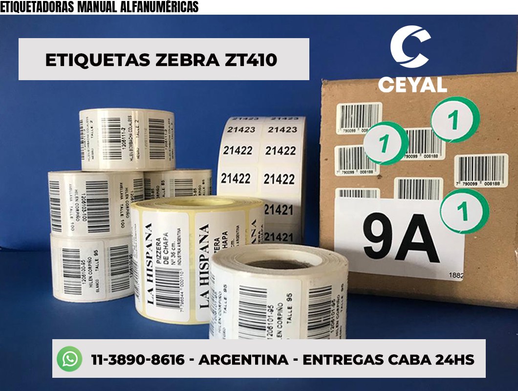 ETIQUETADORAS MANUAL ALFANUMÉRICAS