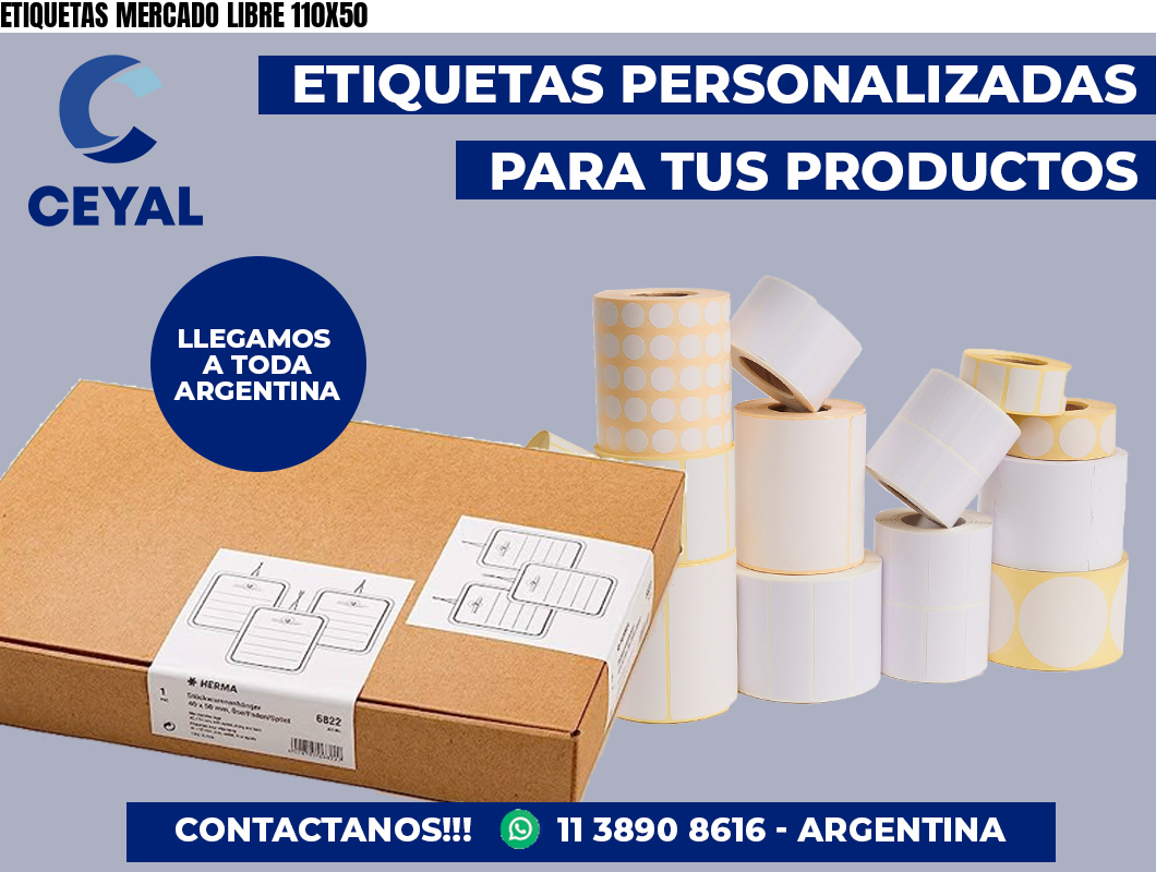 ETIQUETAS MERCADO LIBRE 110X50