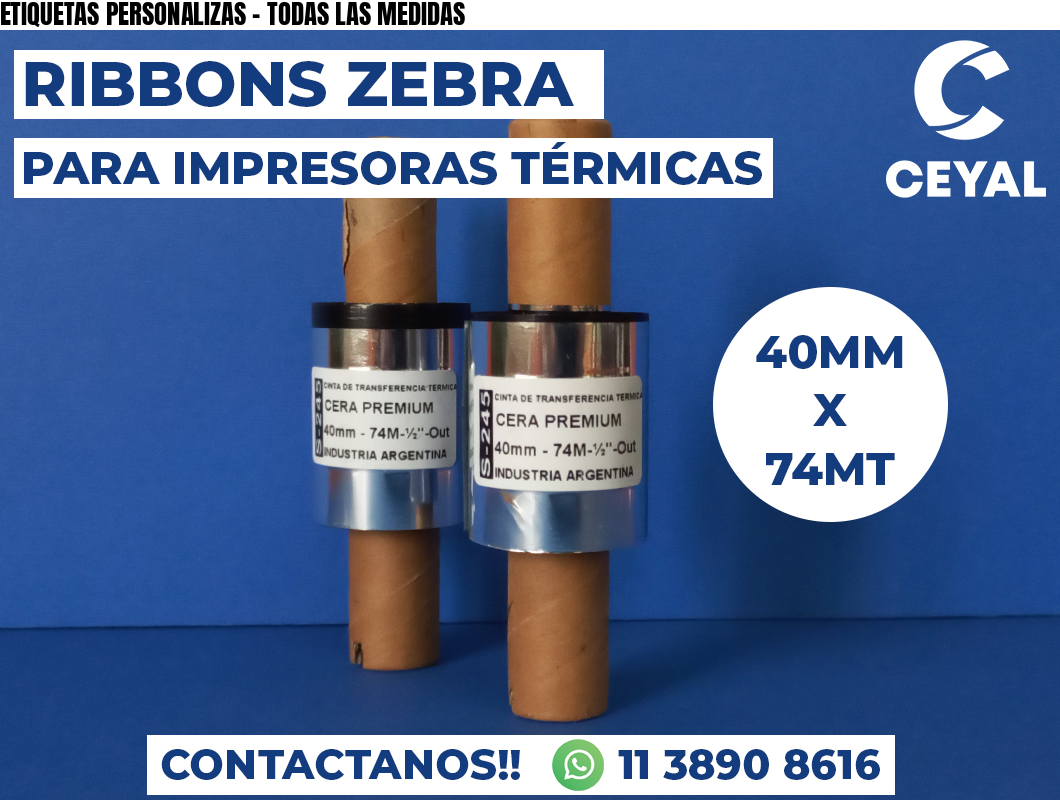 ETIQUETAS PERSONALIZAS - TODAS LAS MEDIDAS