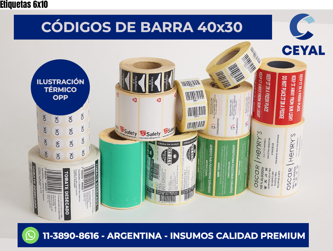 Etiquetas 6×10
