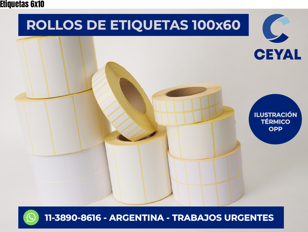 Etiquetas 6×10